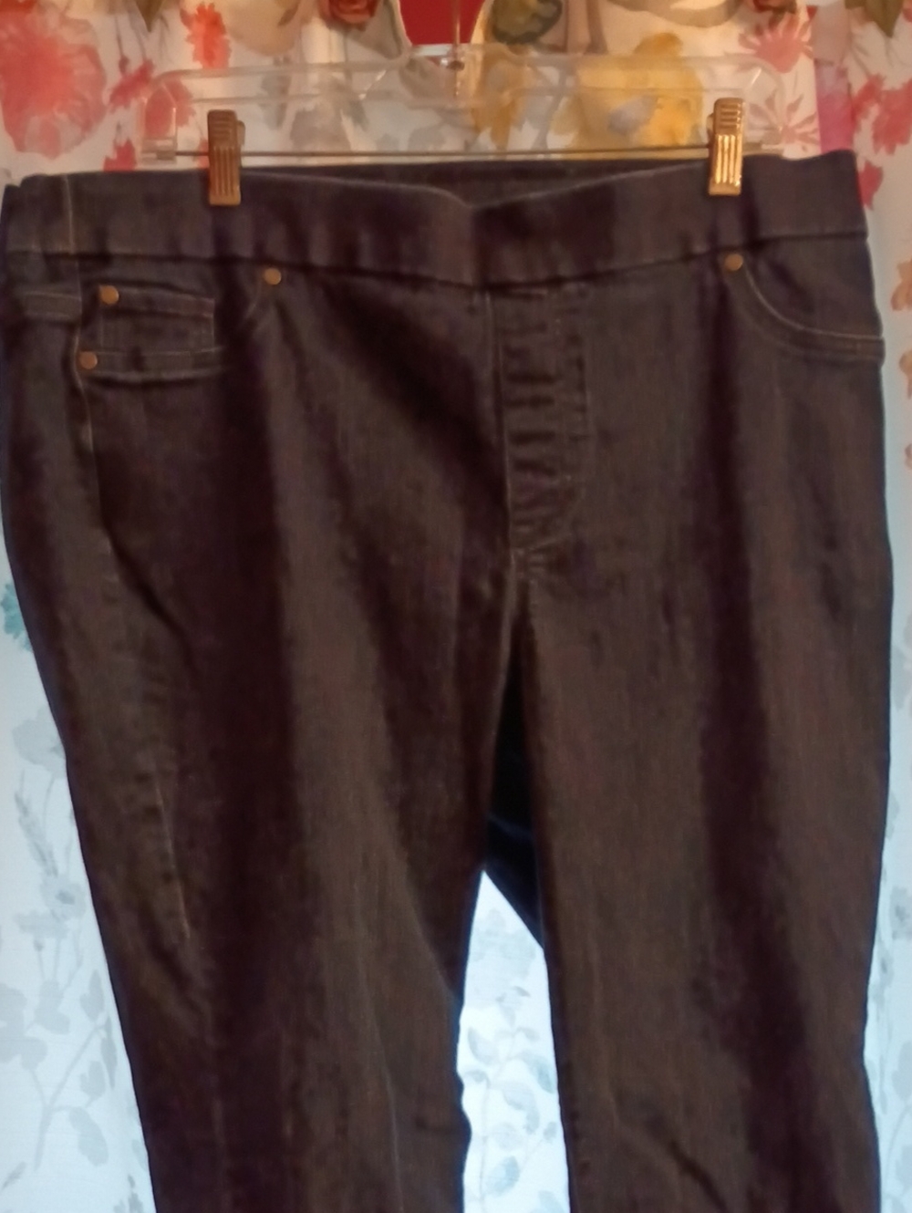 Kim Rogers Dark Blue Straight Leg Pants